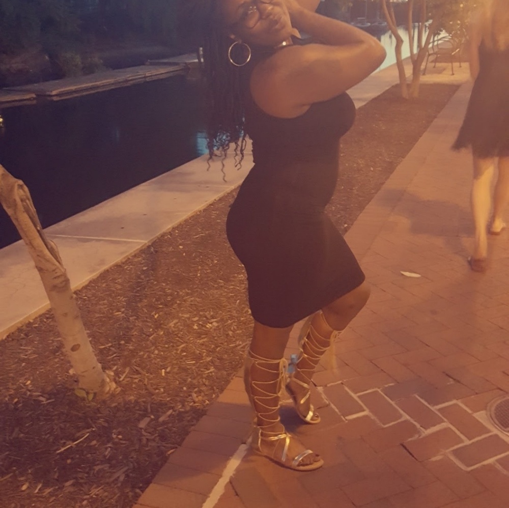 Gold gladiator sandals
